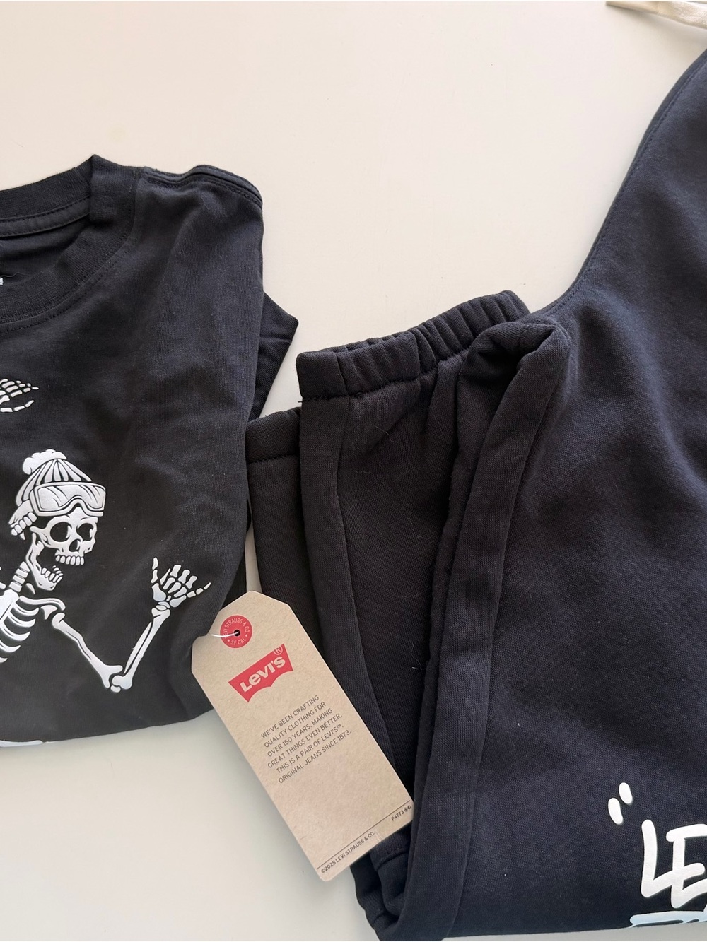 Levi's boys shirt and jogger bottoms